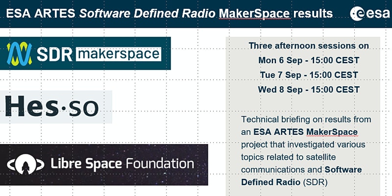 Join us for the Software Defined Radio makerspace results webinar in 6-8 September